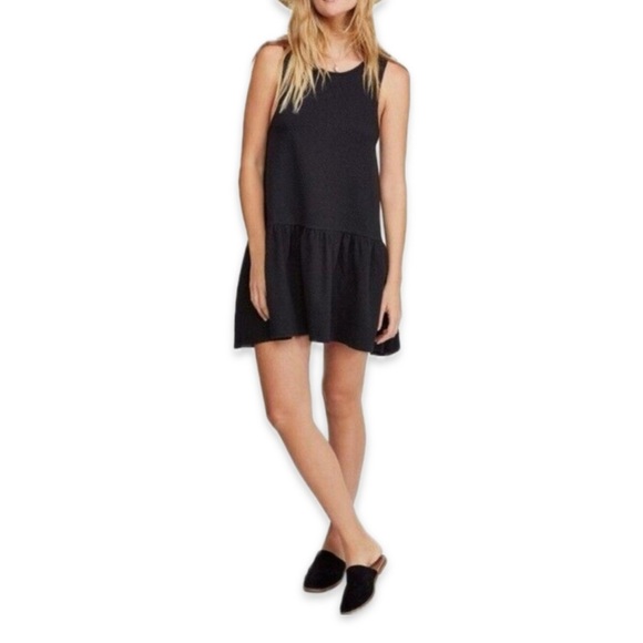Free People Easy Street Pullover Mini Dress black XS NWT drop waist sleeveless - Picture 8 of 12